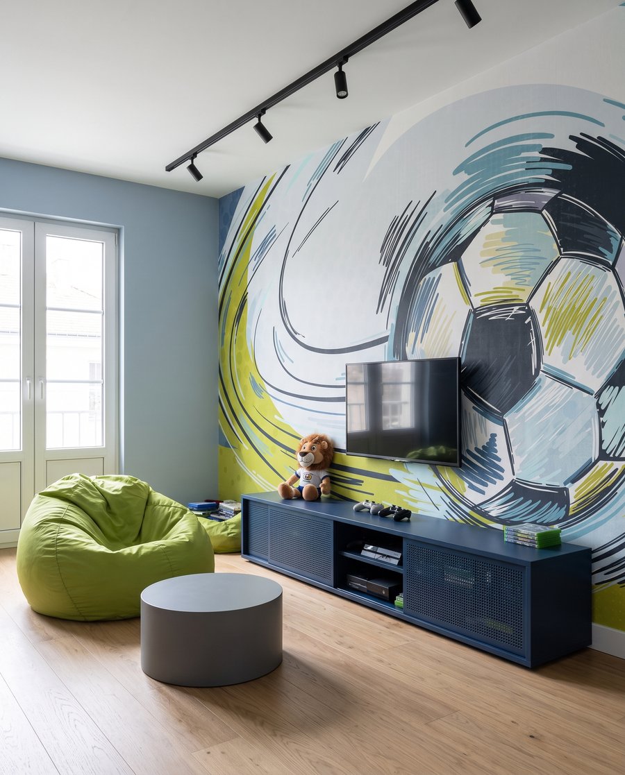 Fotbal în tuș — interior 4