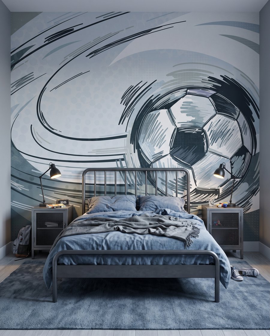 Fotbal în tuș într-un interior