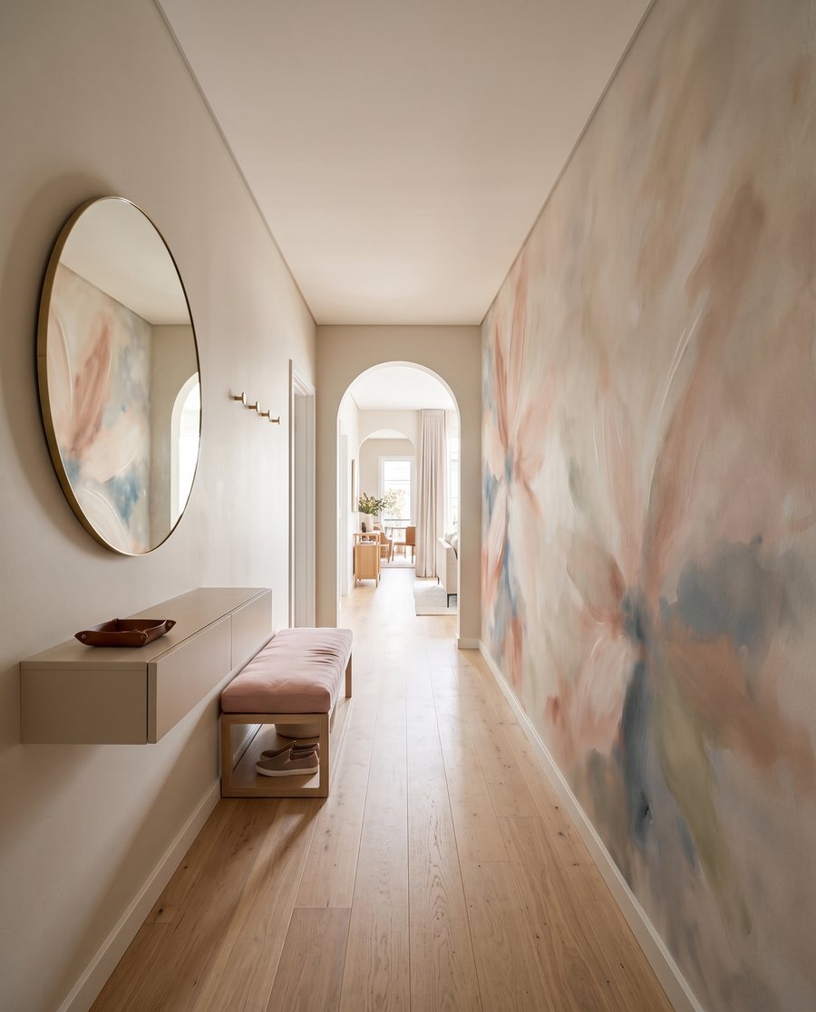 Flori ca evantaie pictate — interior 4