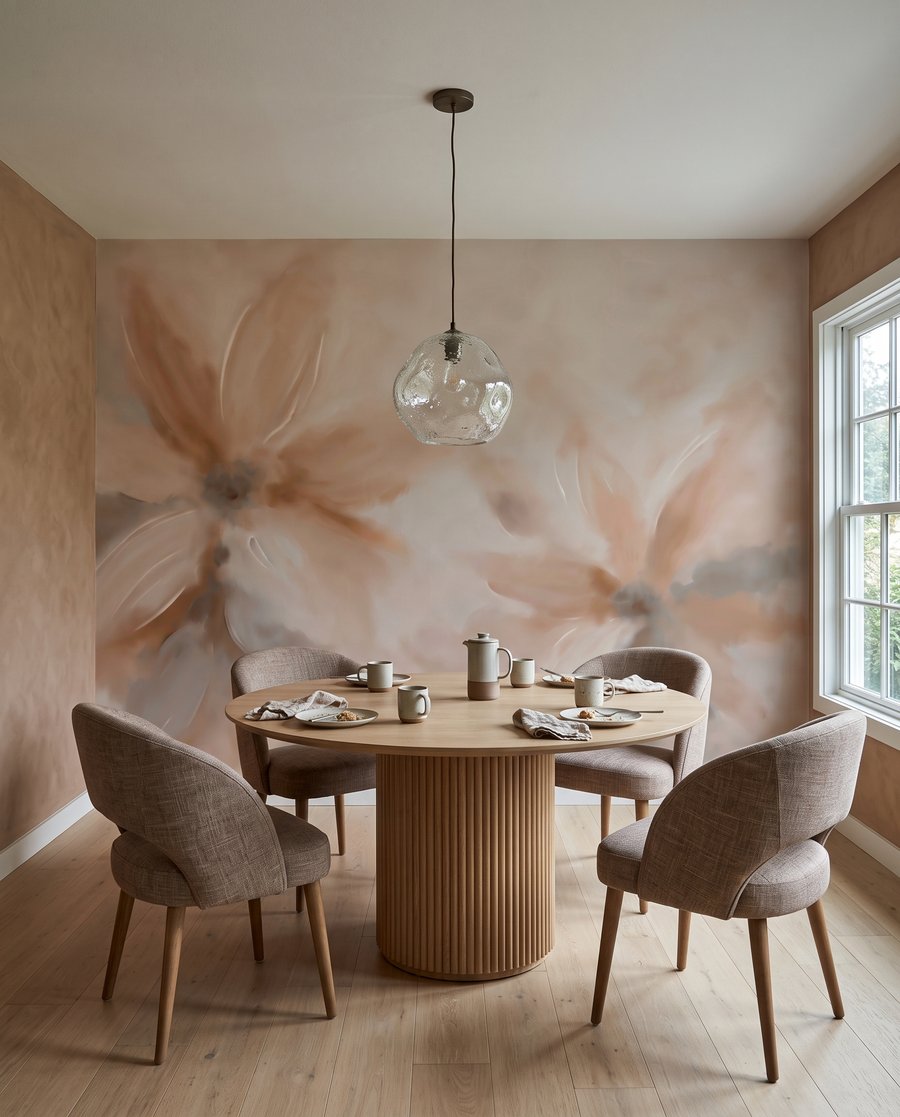 Flori ca evantaie pictate — interior 1