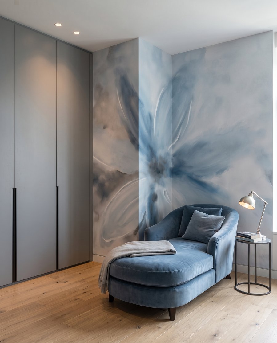 Flori ca evantaie pictate — interior 2