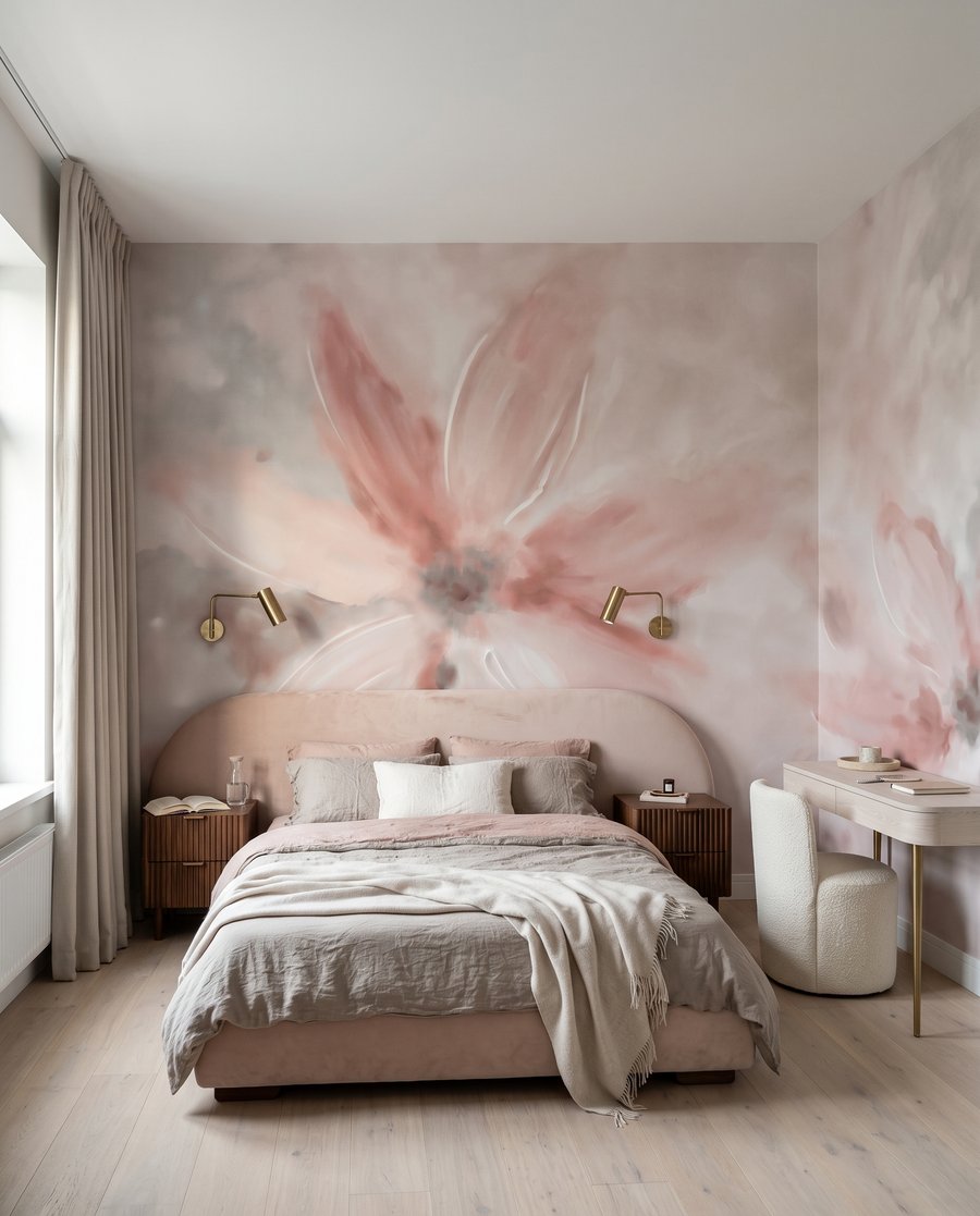Flori ca evantaie pictate — interior 2