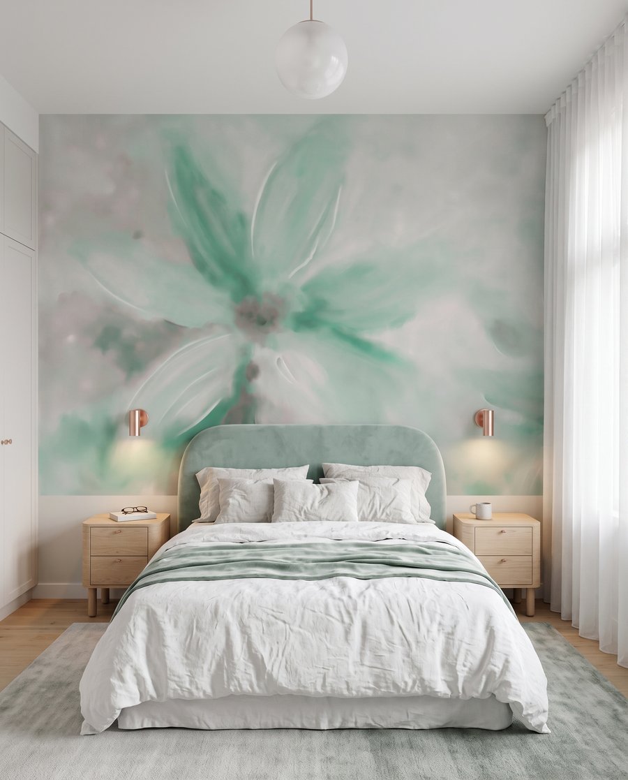Flori ca evantaie pictate — interior 1