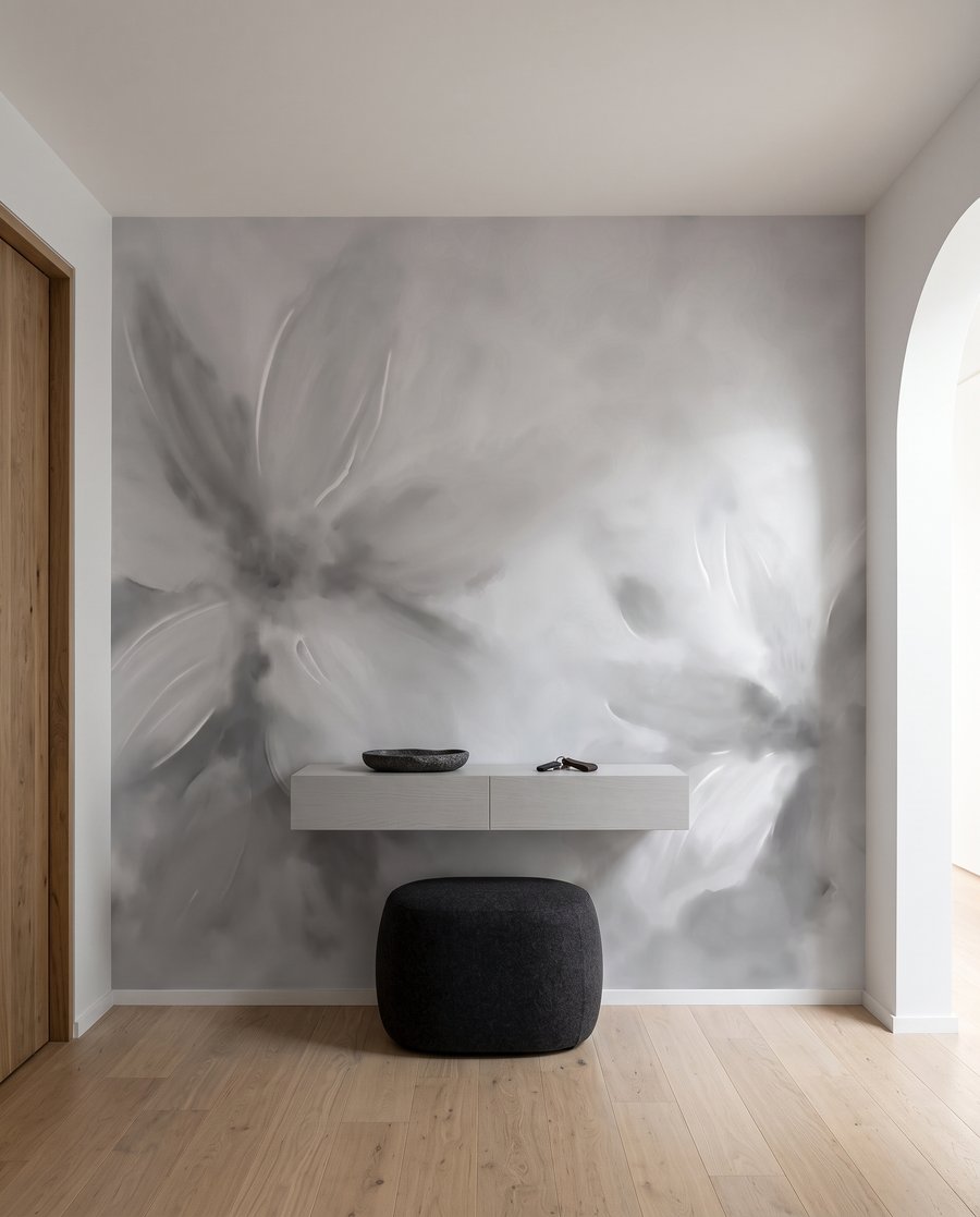 Flori ca evantaie pictate — interior 2