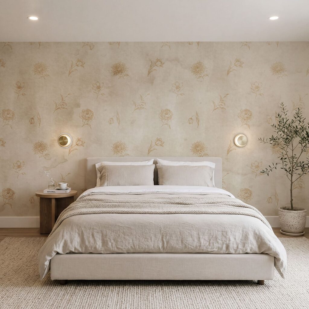 Flori pe vopsea veche — interior 2