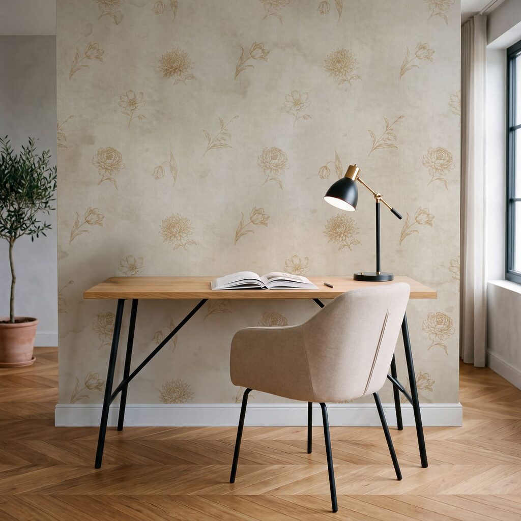 Flori pe vopsea veche — interior 4