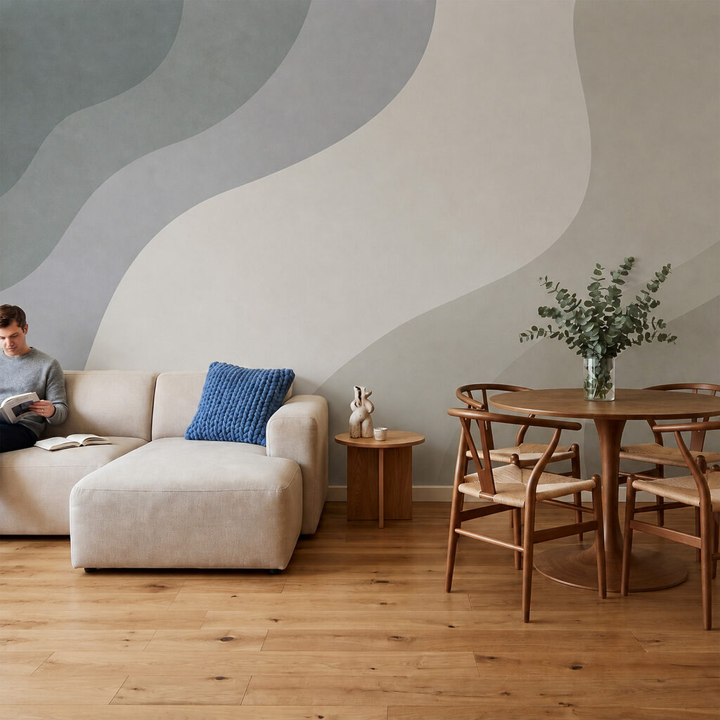Benzi largi ondulate — interior 2