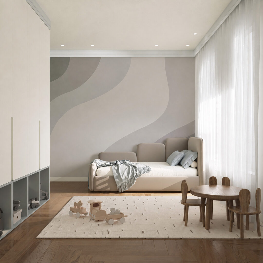Benzi largi ondulate — interior 3