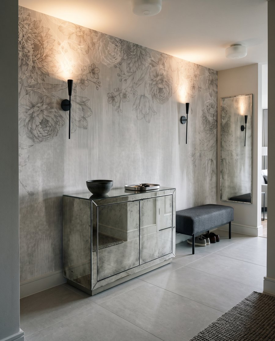 Flori deasupra vopselei — interior 3