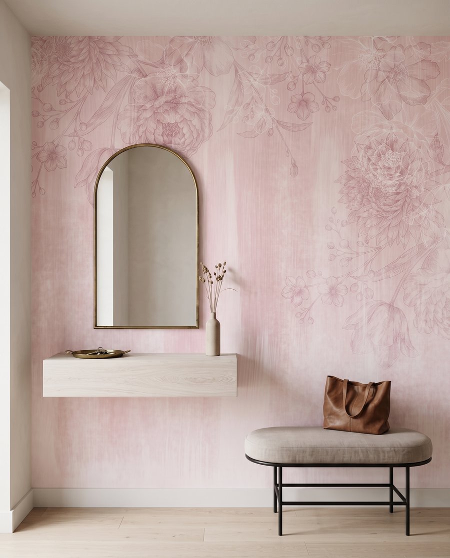 Flori deasupra vopselei — interior 4