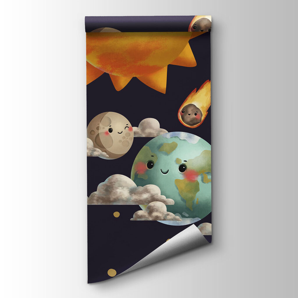 Planete între nori — vizualizare produs