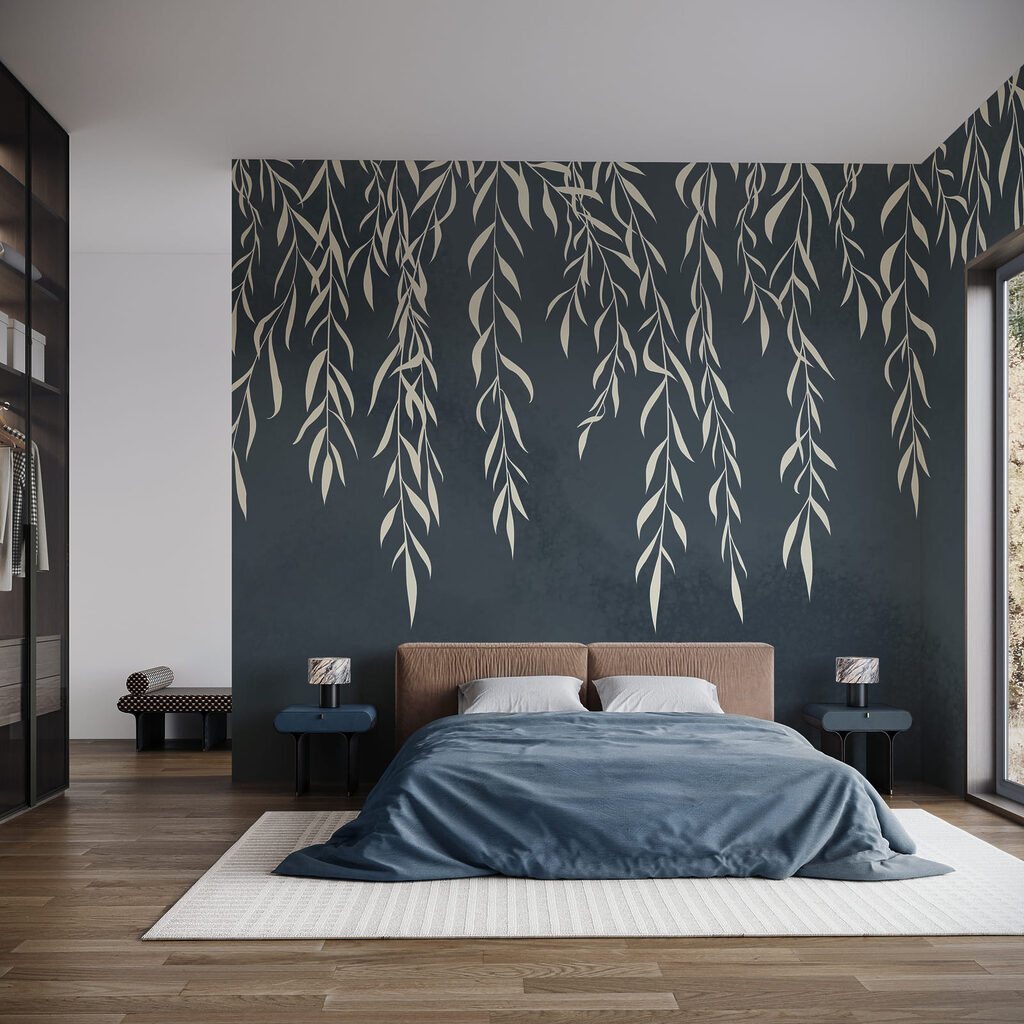 Crenguțe albe care atârnă — interior 2