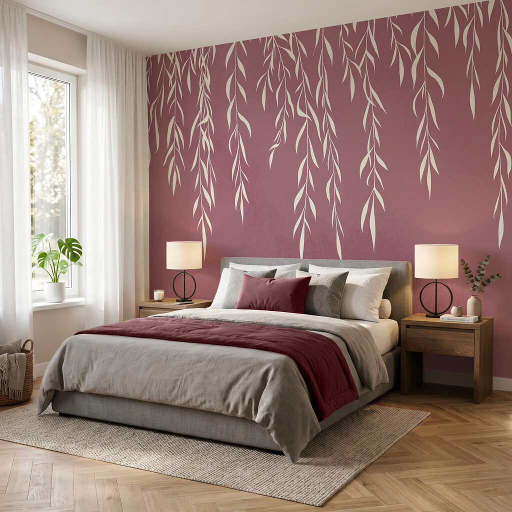 Crenguțe albe care atârnă — interior 2