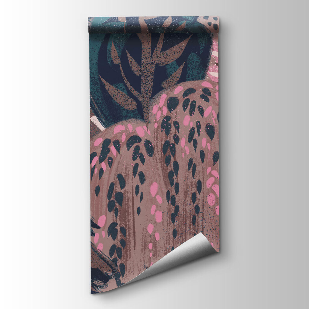Copaci stilizați în pădure — vizualizare produs