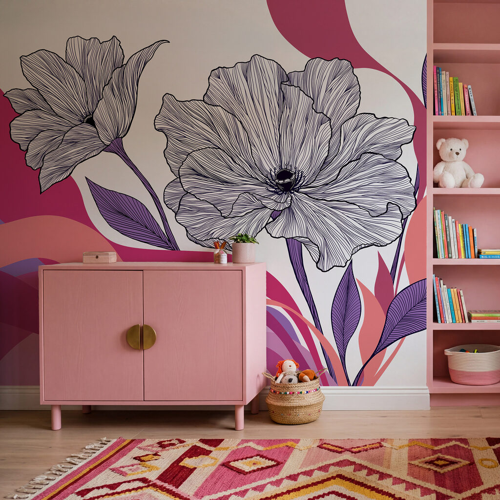 Flori peste benzi ondulate — interior 3