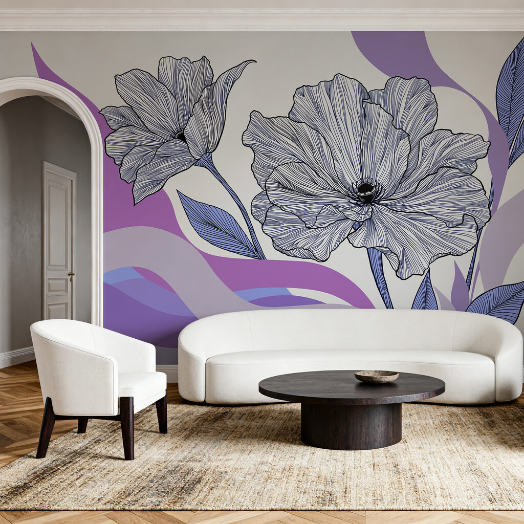 Flori peste benzi ondulate — interior 2