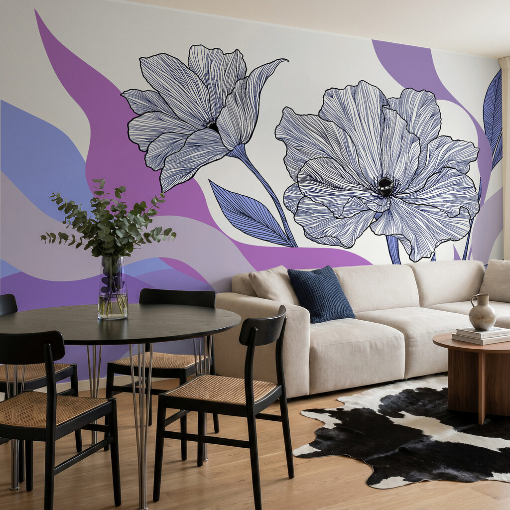 Flori peste benzi ondulate — interior 3