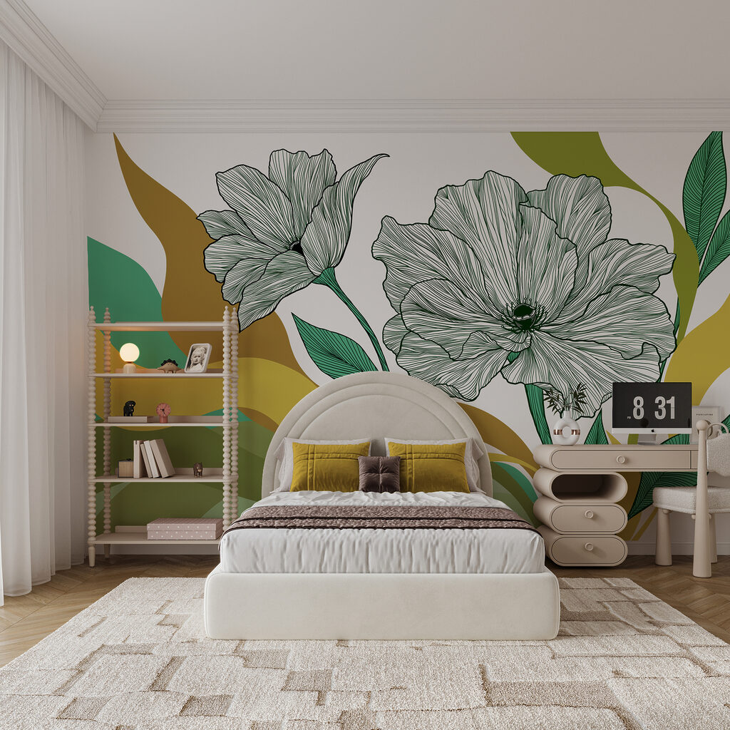 Flori peste benzi ondulate — interior 3