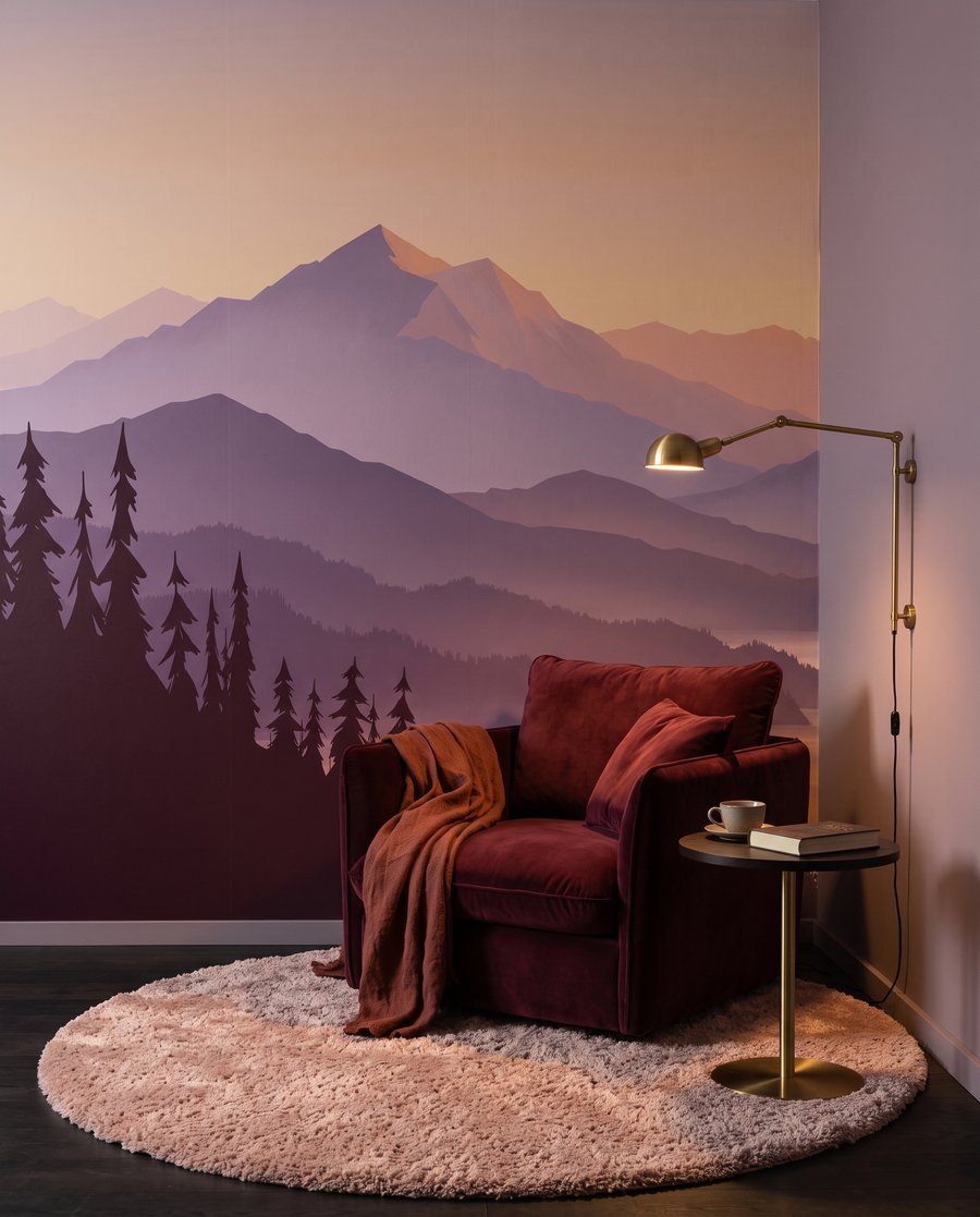 Lac montan la apus — interior 3