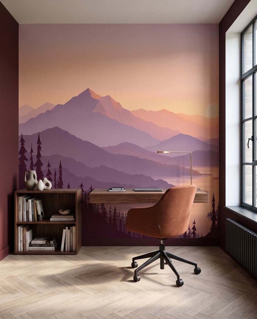 Lac montan la apus — interior 6