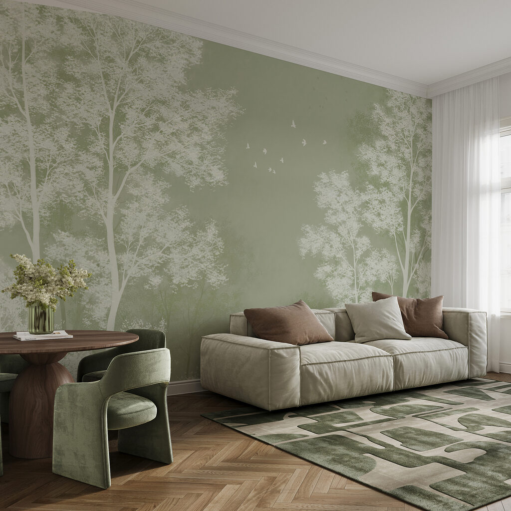 Copaci palizi în lumină — interior 1