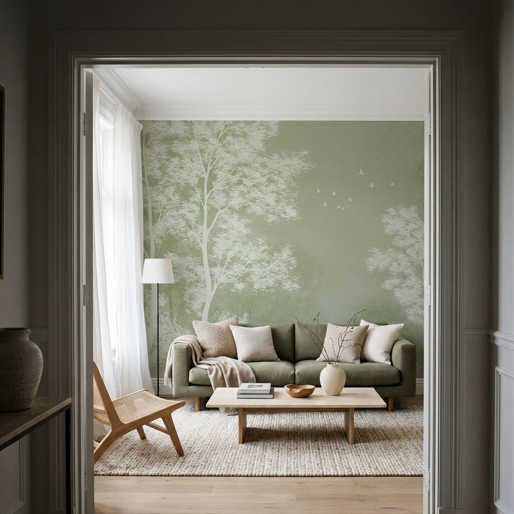 Copaci palizi în lumină — interior 4