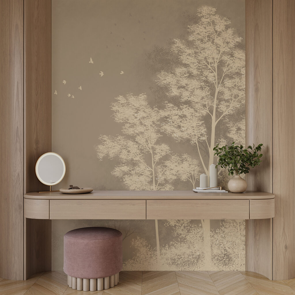 Copaci palizi în lumină — interior 2