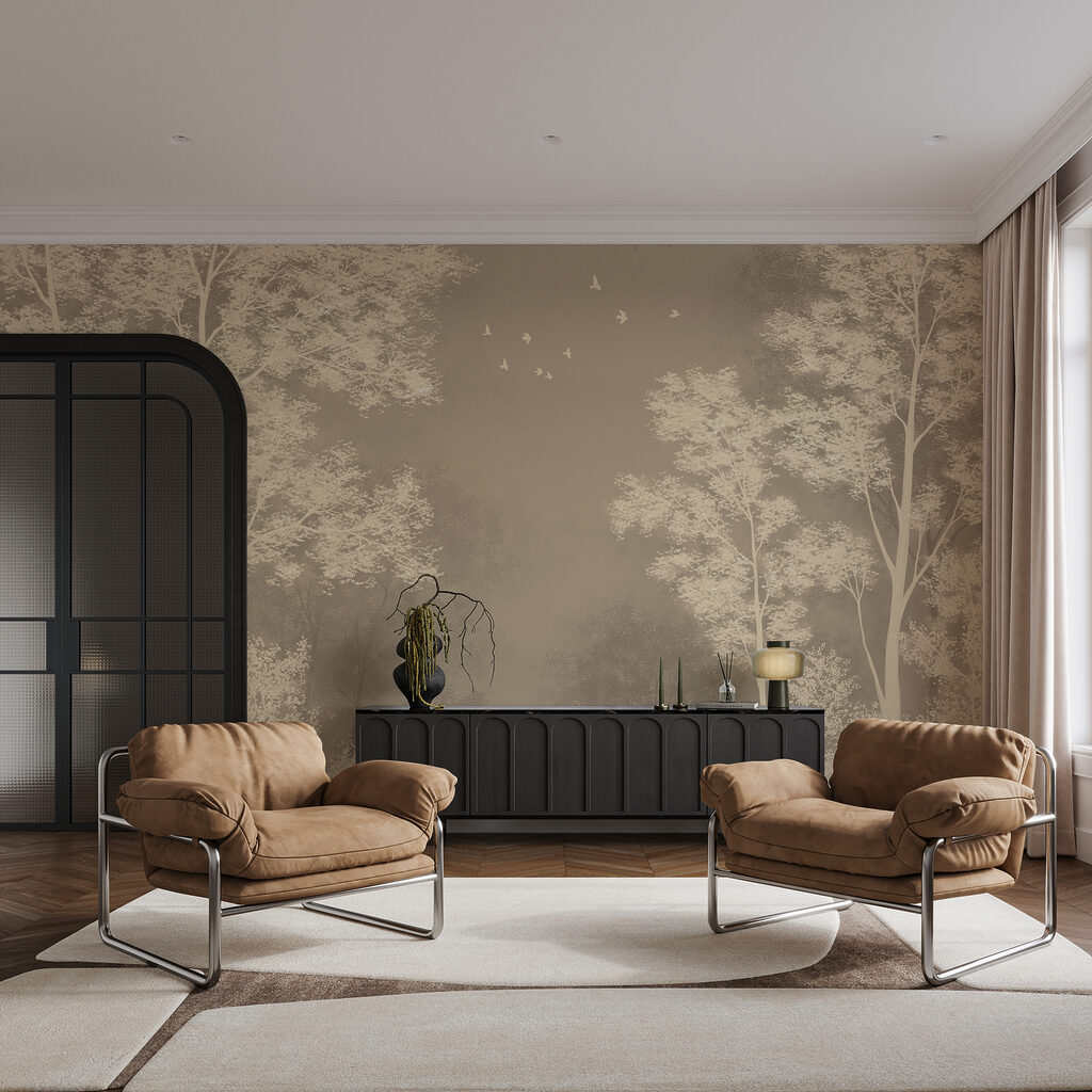 Copaci palizi în lumină — interior 3