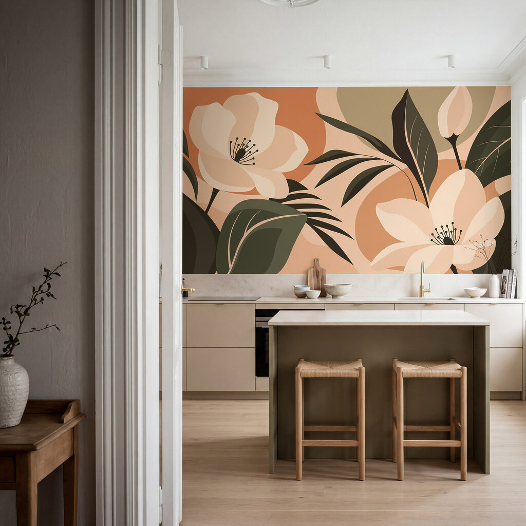 Flori printre frunze colorate — interior 3