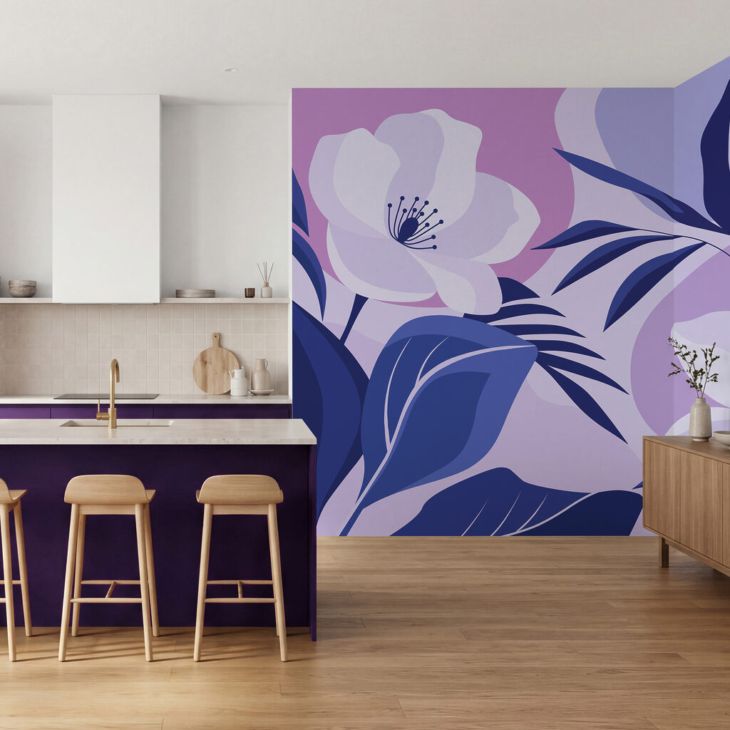 Flori printre frunze colorate — interior 3