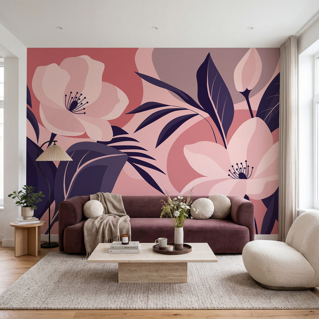 Flori printre frunze colorate — interior 2