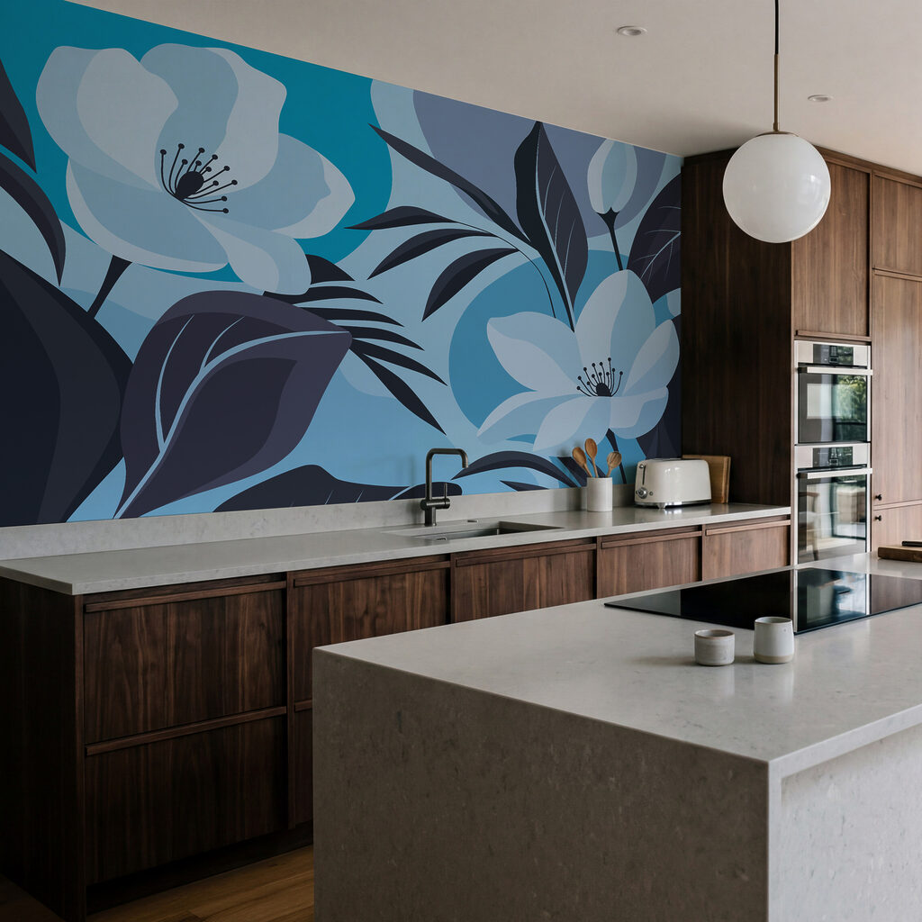 Flori printre frunze colorate — interior 2