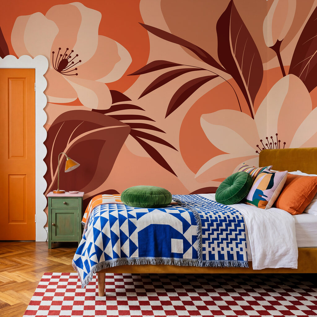 Flori printre frunze colorate — interior 2