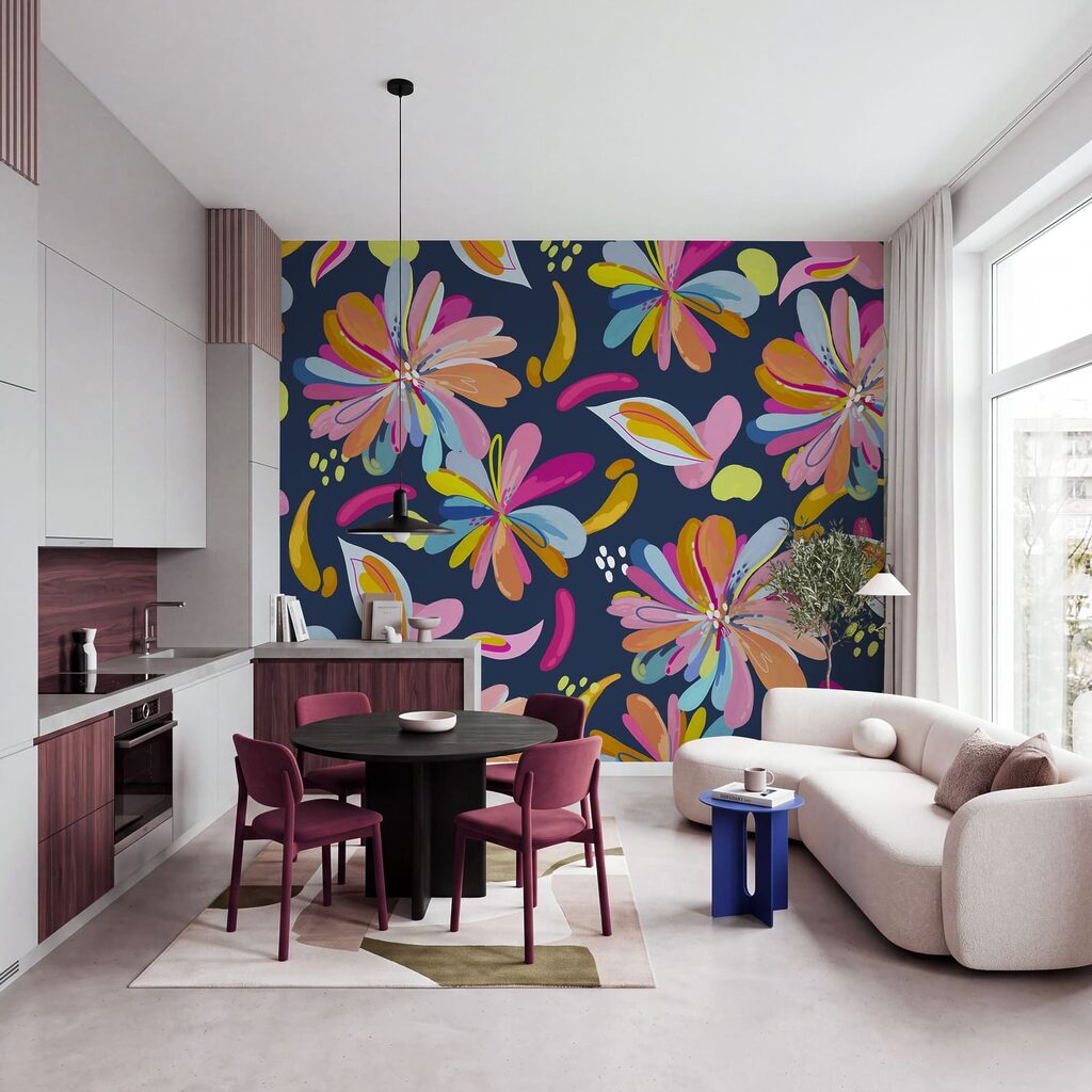Flori ca pene colorate — interior 3