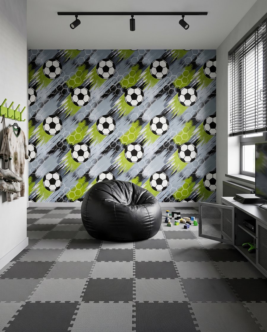 Mingi de fotbal — interior 1