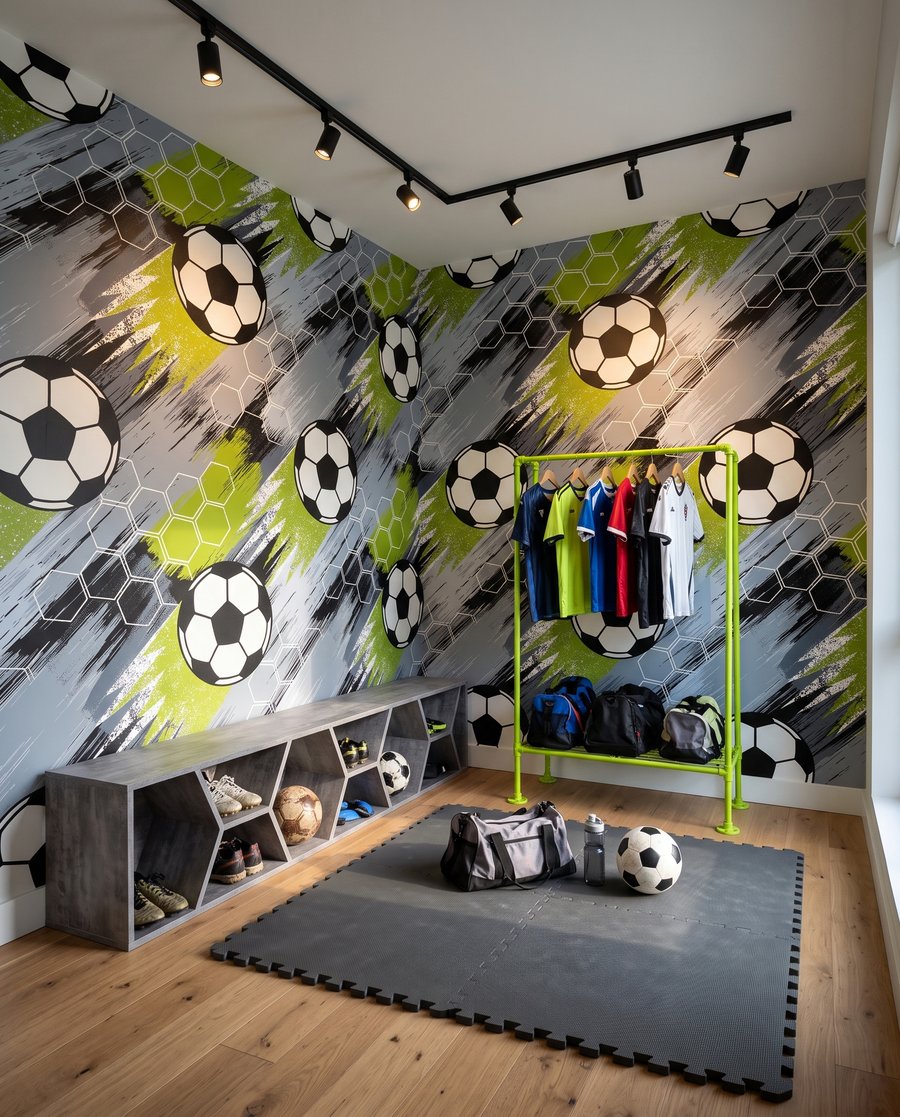 Mingi de fotbal — interior 2