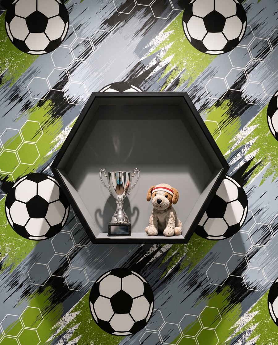 Mingi de fotbal — detaliu