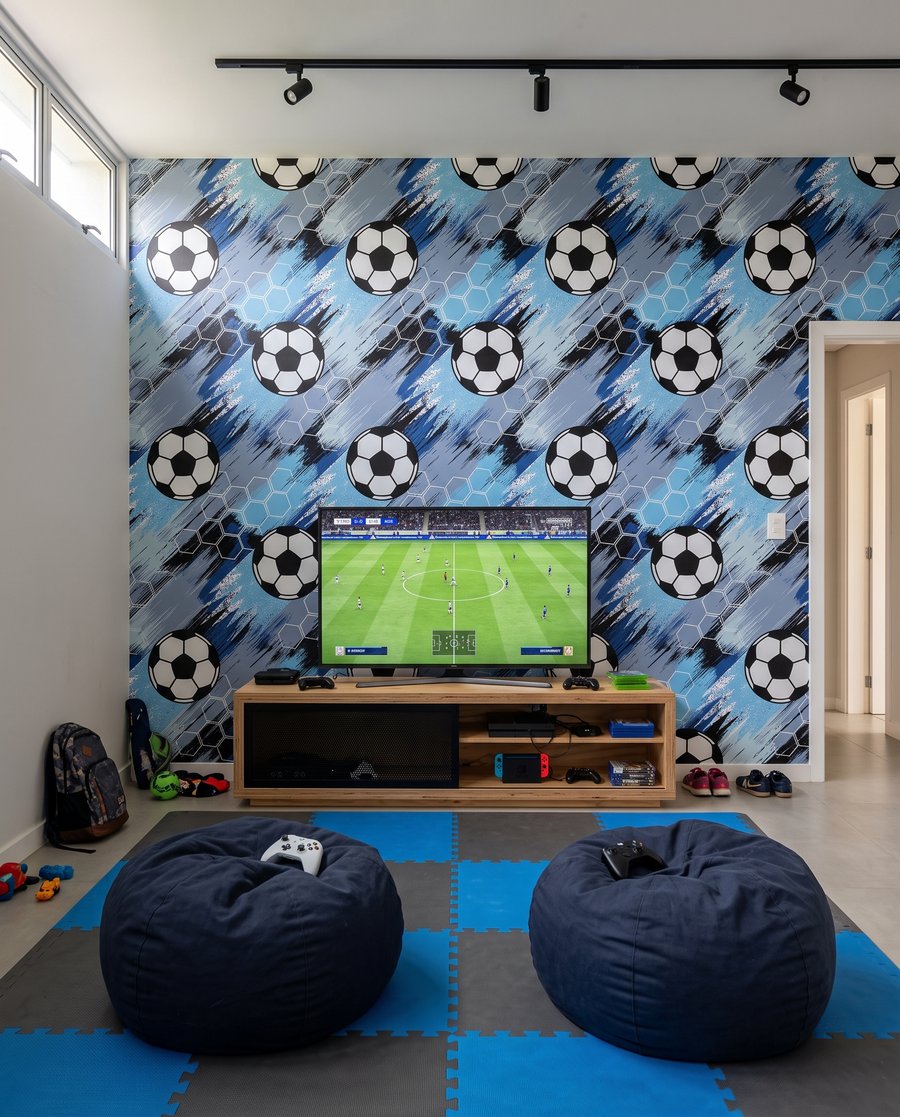 Mingi de fotbal — interior 1