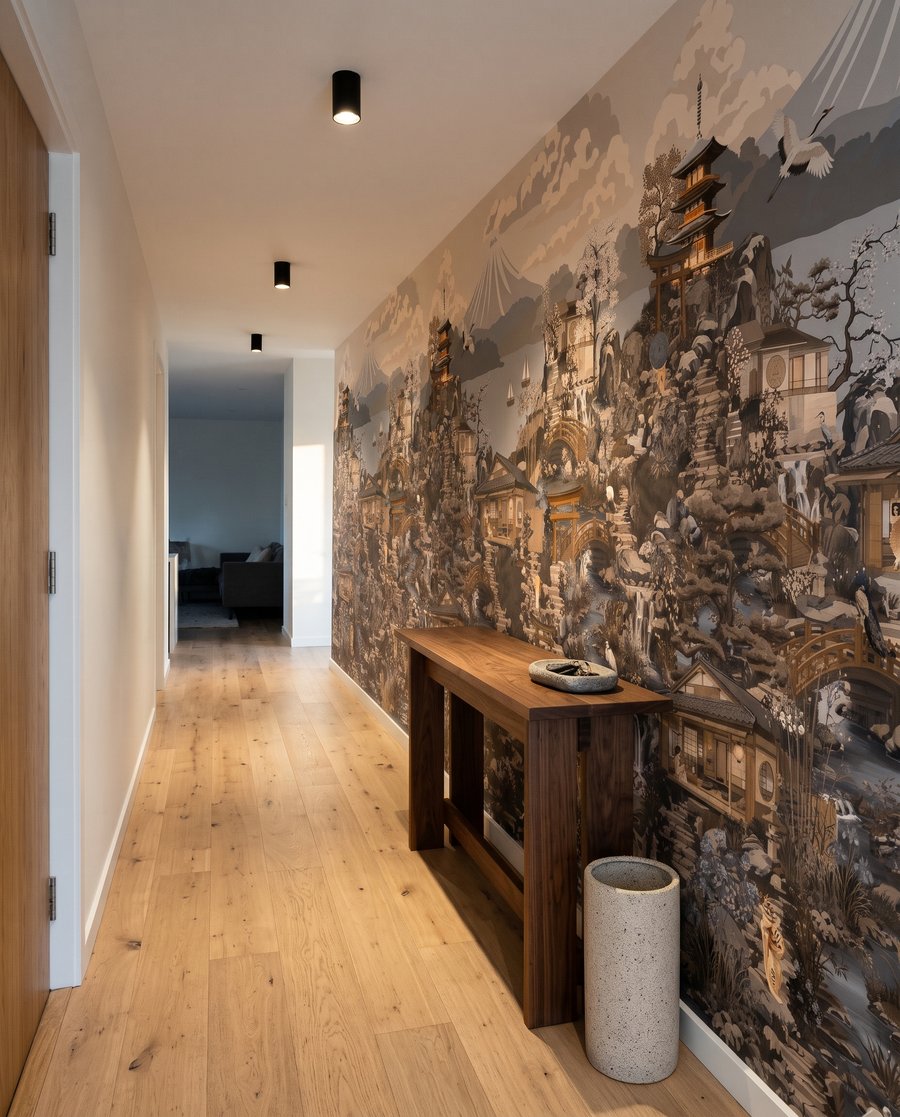 Pagode într-un peisaj dens — interior 7