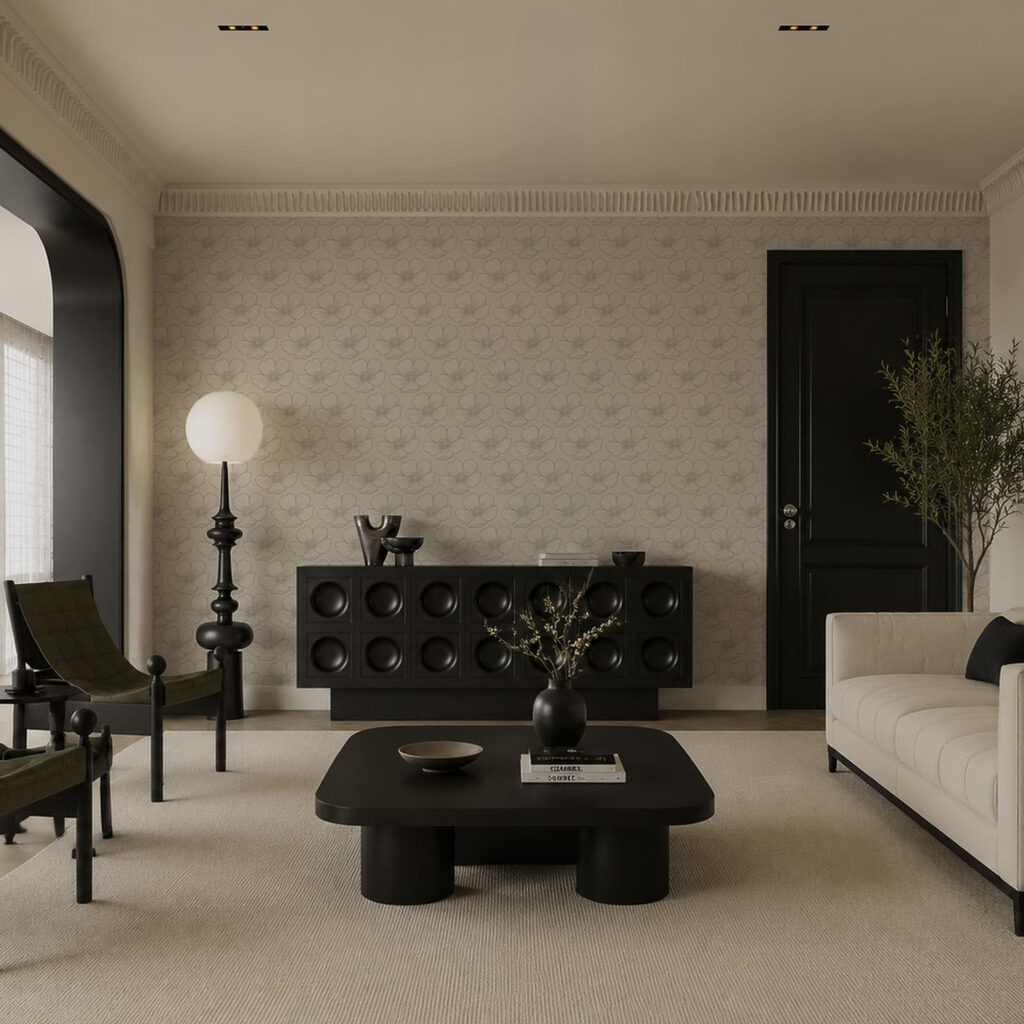 Contururi subțiri în repetiție — interior 2