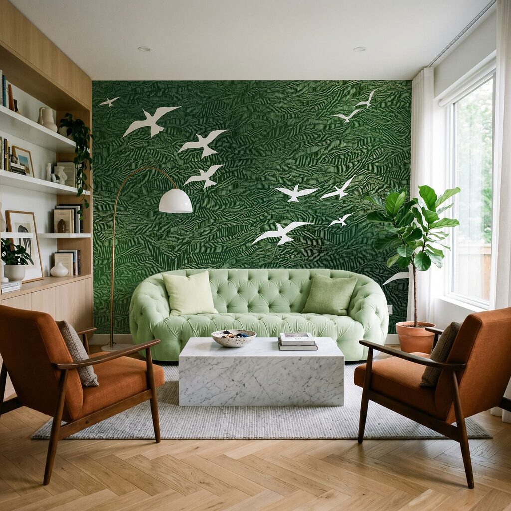 Păsări albe peste unde — interior 3