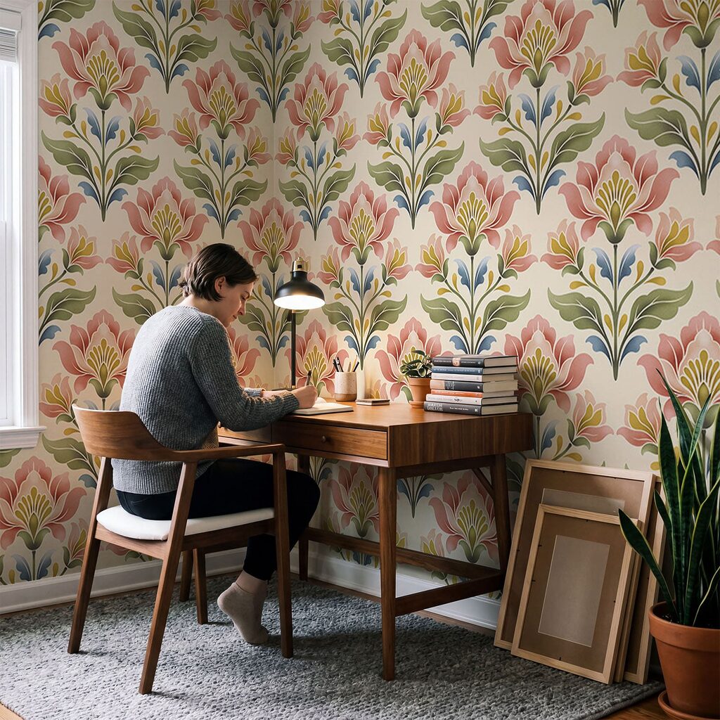 Evantaie florale în rânduri — interior 3