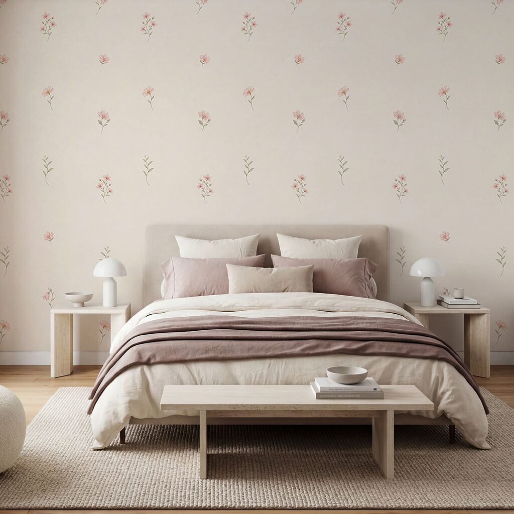Florulețe roz în spațiu — interior 2