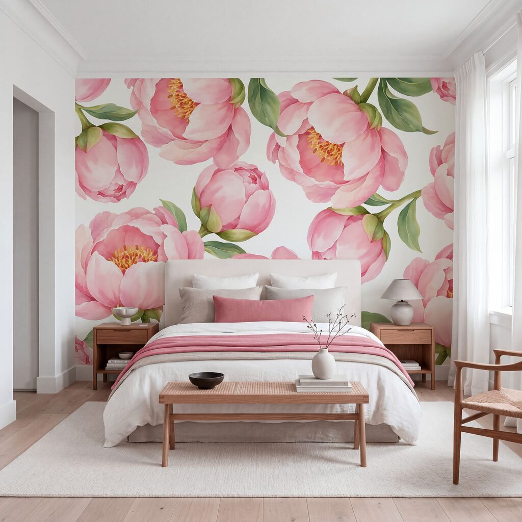 Flori roz deschise — interior 2