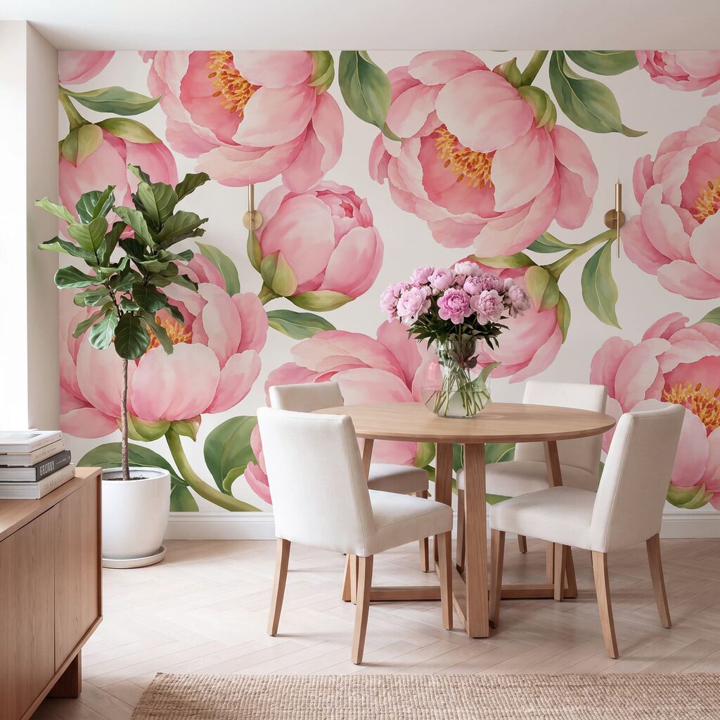 Flori roz deschise — interior 4