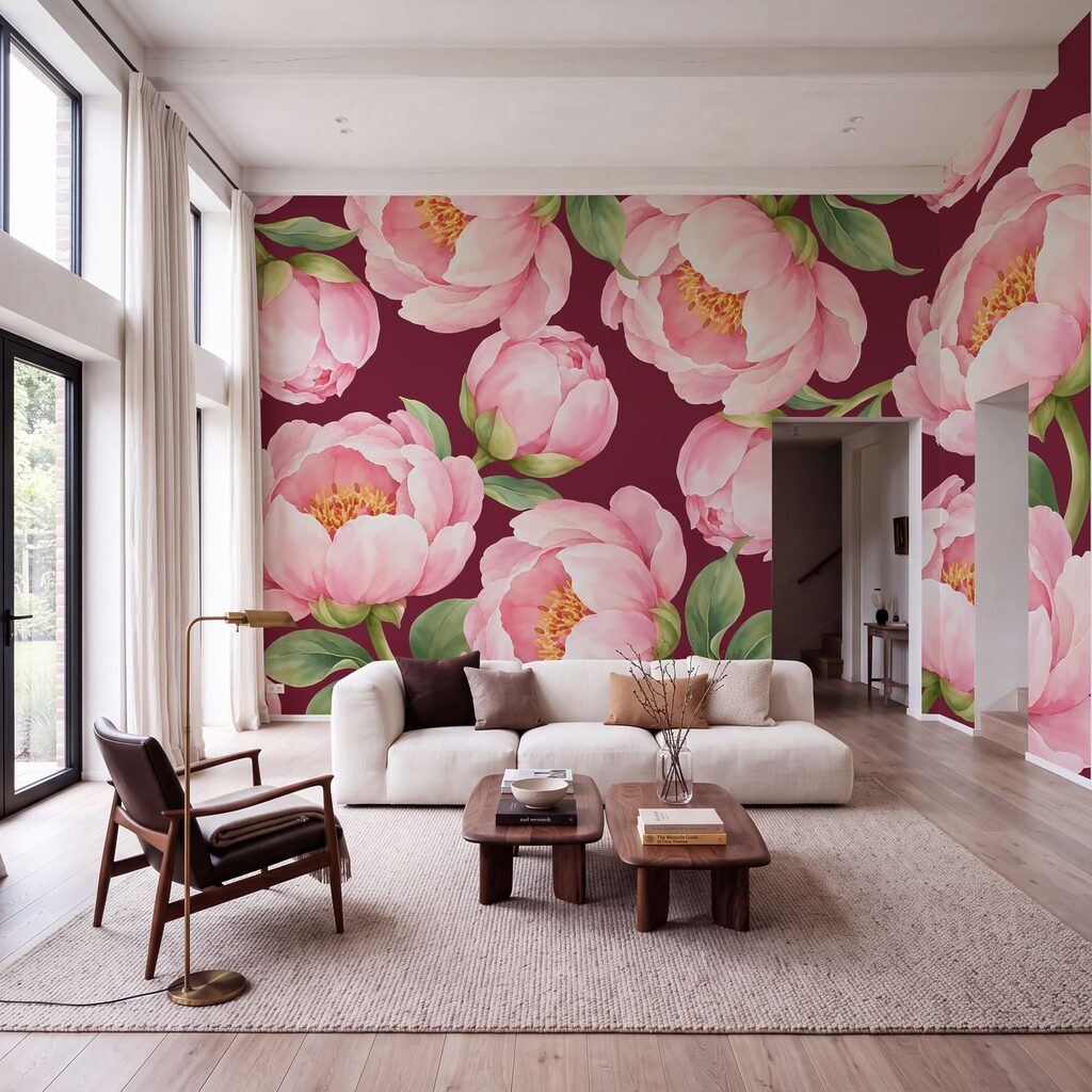 Flori roz deschise — interior 3