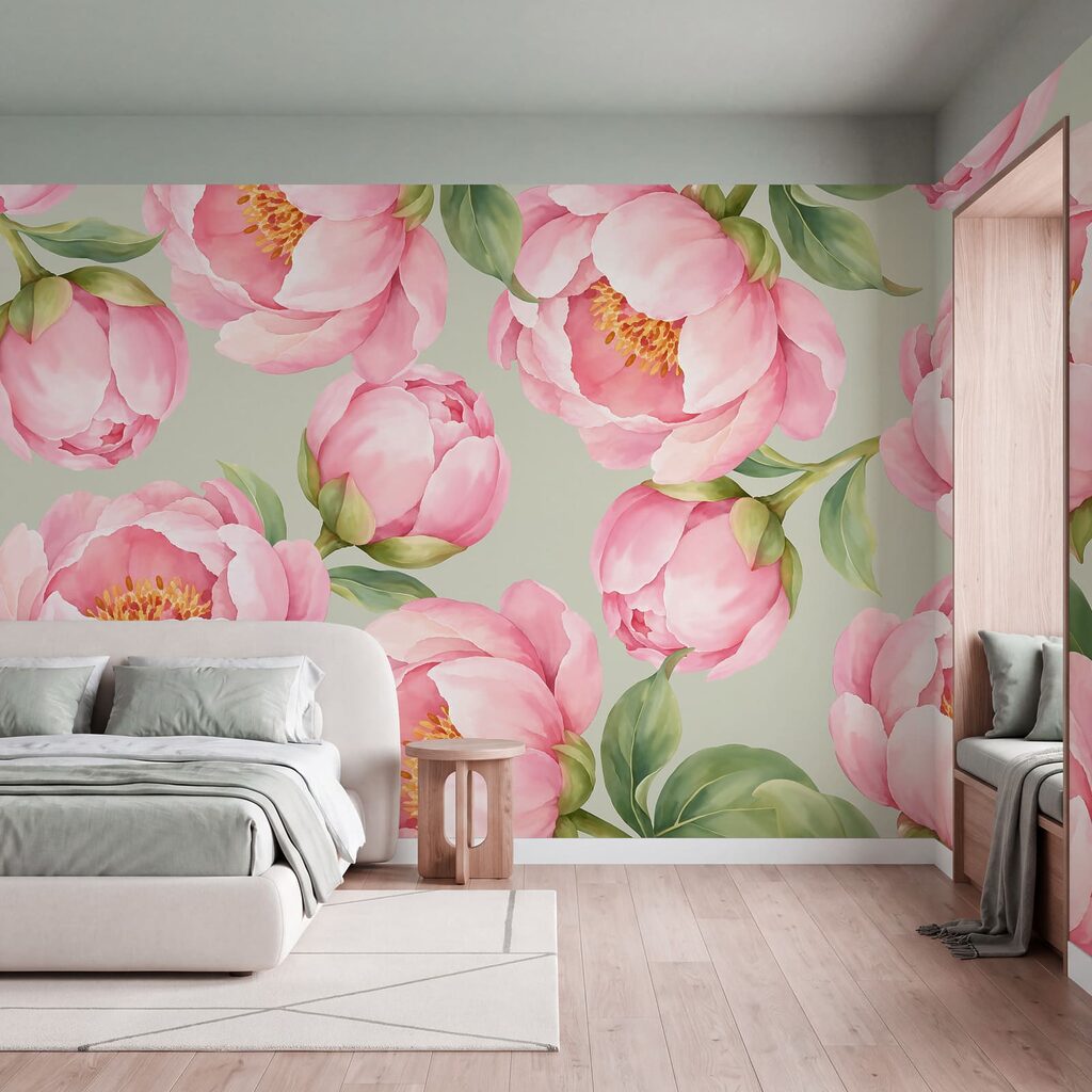 Flori roz deschise — interior 1