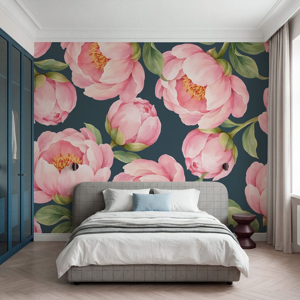 Flori roz deschise — interior 1