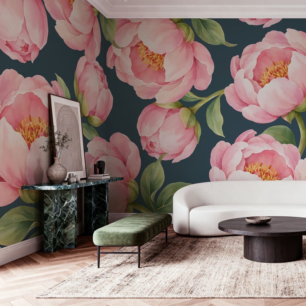 Flori roz deschise — interior 2
