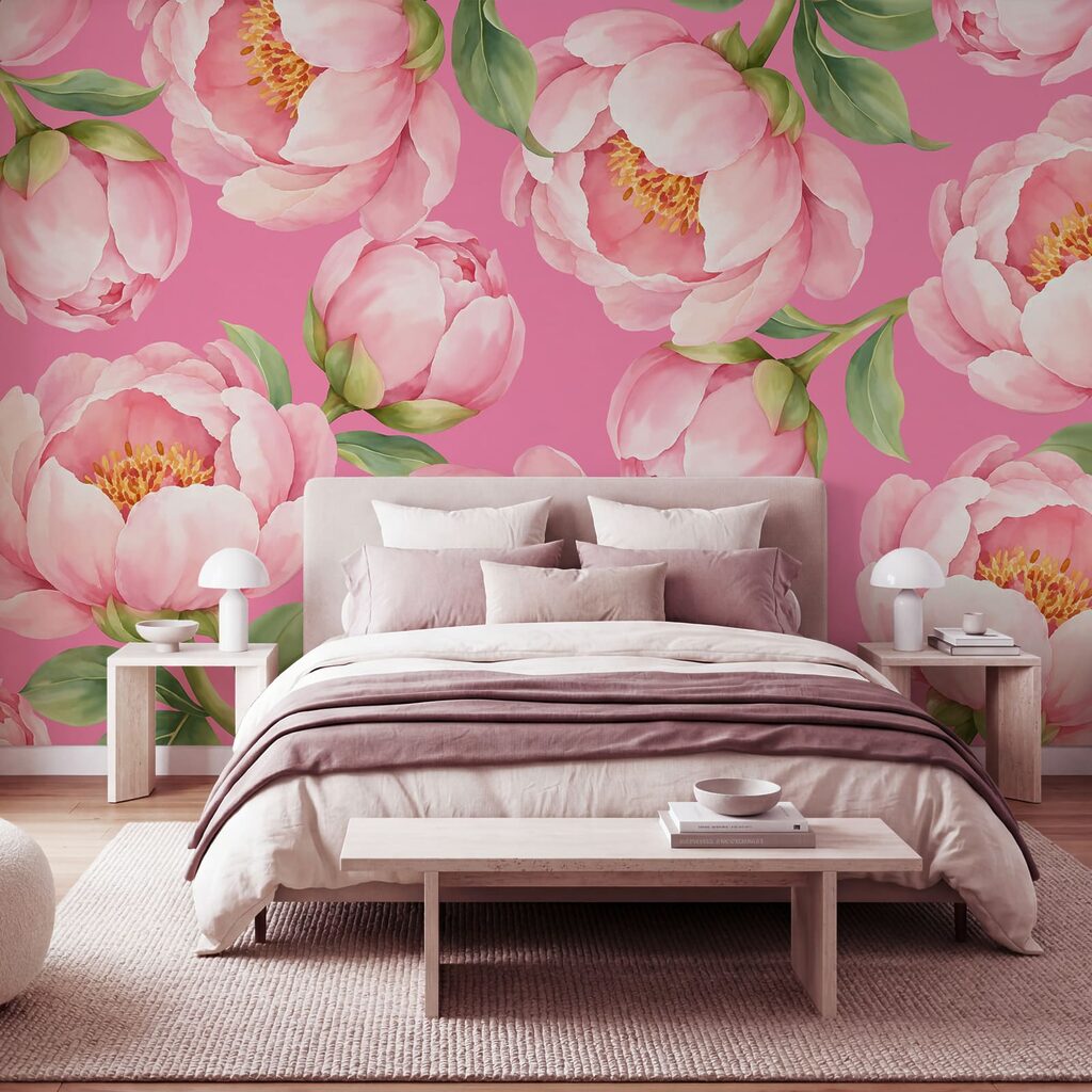 Flori roz deschise — interior 3